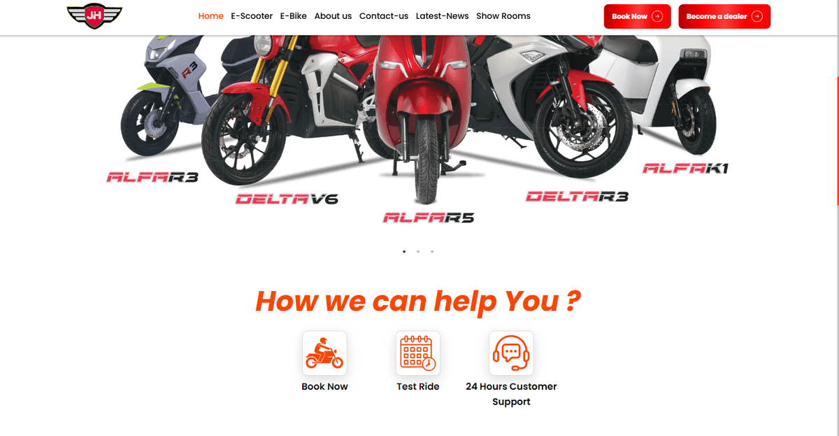 JHEV Motors Project Detail JHEV Motors - Case Study by MSP Webcraft